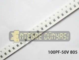 100PF 50V 805 Smd Kondansatör 5% NPO 25 Adet - 1