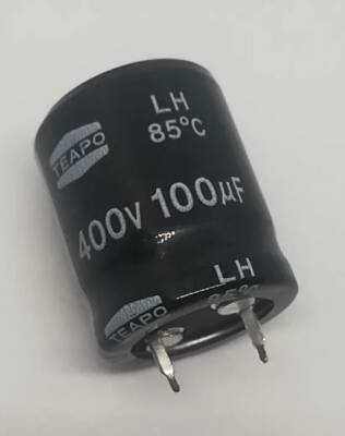  100uF 400V Snap Elektrolitik Kondansatör 22X25 85C - 1