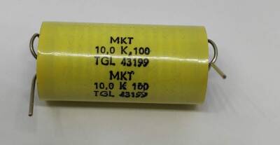 10UF 100V %20 Axial Polyester Kondansatör - 1