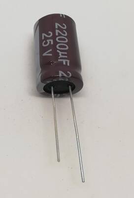  2200uf 25V Elektrolitik Kondansatör 105C 13x20 - 1