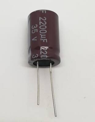  2200uf 35V Elektrolitik Kondansatör 105C Radial 16x26 - 1