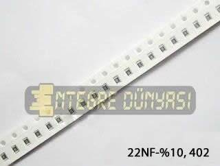 22NF 16V %10 X7R Smd Kondansatör 402 10000 Adet - 1