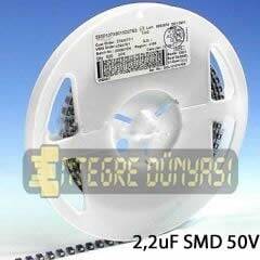 2,2uF SMD 50V 2000 Adet 85 derece 4x5,4 CA050M2R20EB6 - 1