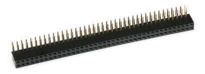 2X40 90 Derece Dişi 2,54mm Pin Header - 1