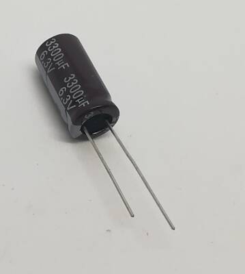  3300uf 6.3V Elektrolitik Kondansatör 105C 10X20 - 1