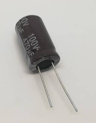 470uf 100V Elektrolitik Kondansatör 105C 16x25 - 1