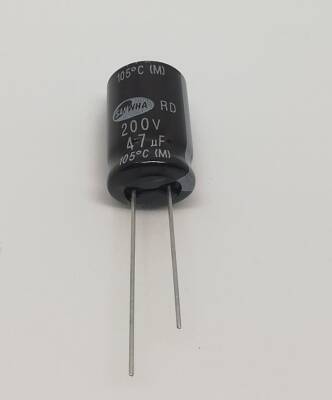 47UF 200V Elektrolitik Kondansatör 105C 13X20 RM:5 - 1