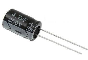 4.7UF 250V Elektrolitik Kondansatör 105C Radial 8X12 - 1