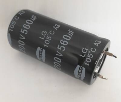 560UF 200V SNAP Elektrolitik Kondansatör 22X45 105C - 1