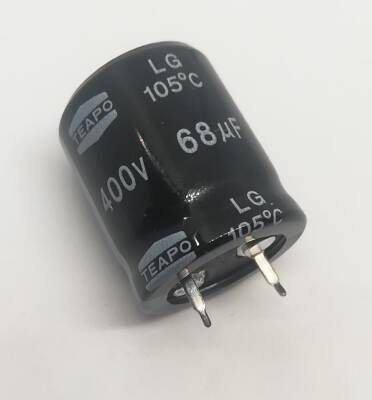 68uF 400V Elektrolitik Kondansatör 105C SNAP IN 22X25 - 1