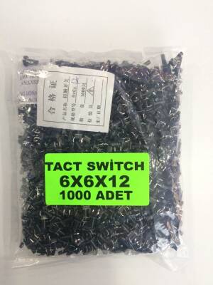 6X6X12mm Tact Switch (4 bacak) - 1