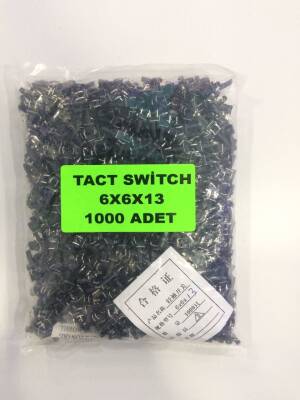 6X6X13mm Tact Switch (4 bacak) - 1