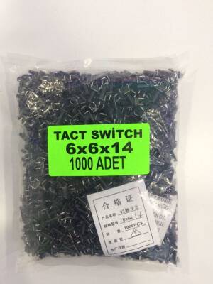 6X6X14mm Tact Switch (4 bacak) - 1