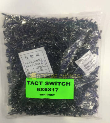 6X6X17mm Tact Switch (4 bacak) - 1