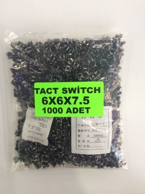 6X6X7.5mm Tact Switch (4 bacak) - 1