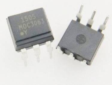 MOC3063 DIP-6 Triac Çıkışlı Optokuplör Entegresi - 1