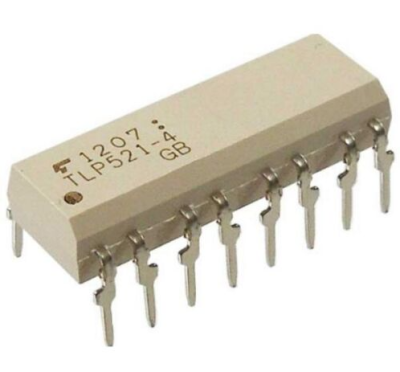 TLP521-4 DIP-16 Transistör Çıkışlı Optokuplör Entegresi - 1